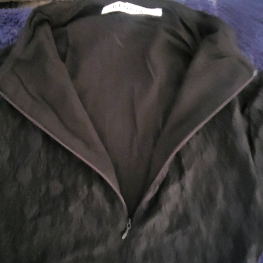 Black Zip-Up sheer Bodysuit